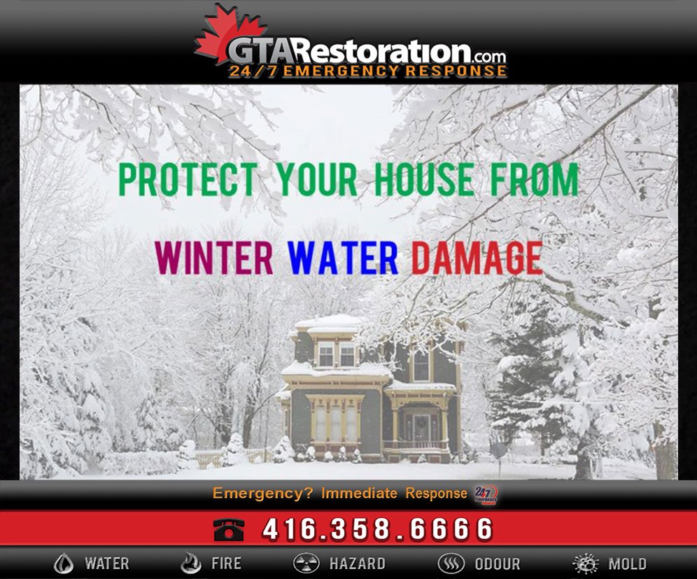 House winter water damage and how to prevent it